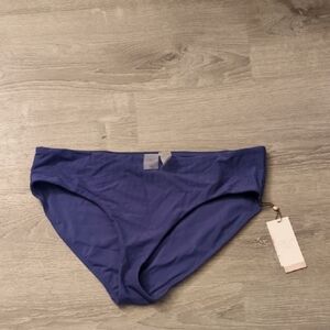 Calia Blueberry Rib Mid Rise Swim Bottom Size XXL